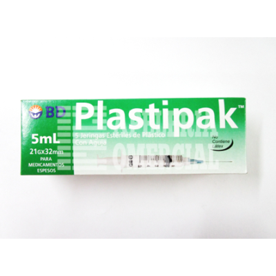 MEDICAMENTO JERINGA PLASTIPAK 5ML C/5